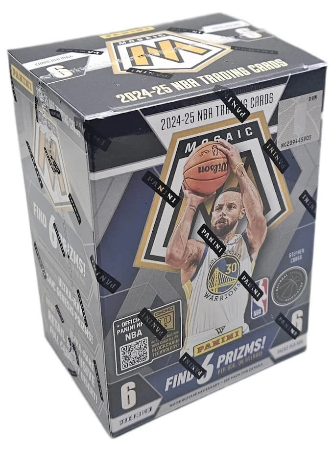 2024-25 Panini Mosaic Basketball Factory Sealed 6 Pack Blaster Box 36 Cards