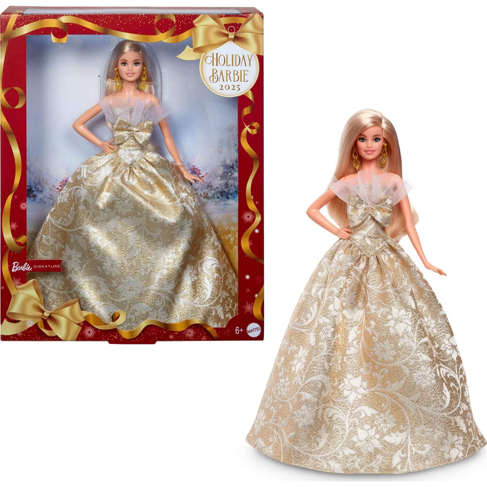 Barbie Signature 2025 Holiday Barbie Fashion Doll Seasonal Collector Blonde 5790₽