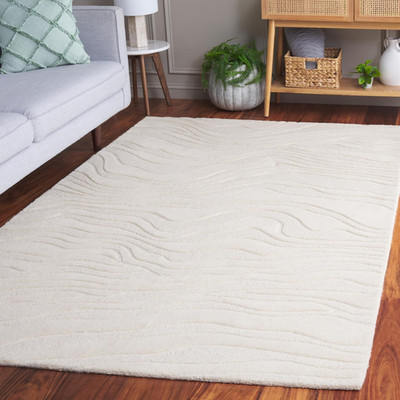 Rodeo Drive 6' x 9' Ivory Area Rug - Geometric Design for High Traffic Areas