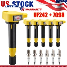 UF242 High Performance Ignition Coil & Iridium Spark Plug For Honda Accord Acura
