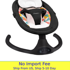 LAREX Baby Swings Electric Baby Swing Bluetooth Infant Swing Portable Rocker wit