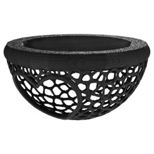 Heart-shaped Aquarium Floating Betta Hide 1-Pack, Shrimp Fish Hammock, L, Black