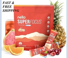 1-3 PCS Nello SuperFocus Caffeinated Drink - Refreshing Fruit Punch Flavor