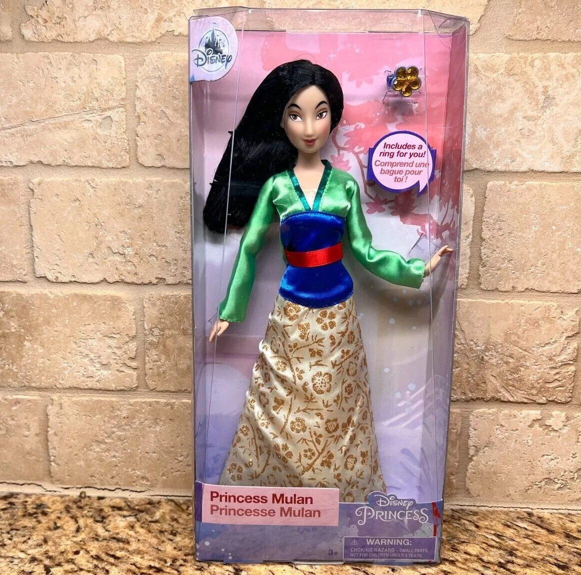 Disney Store Princess Mulan classic Barbie Doll with ring for you