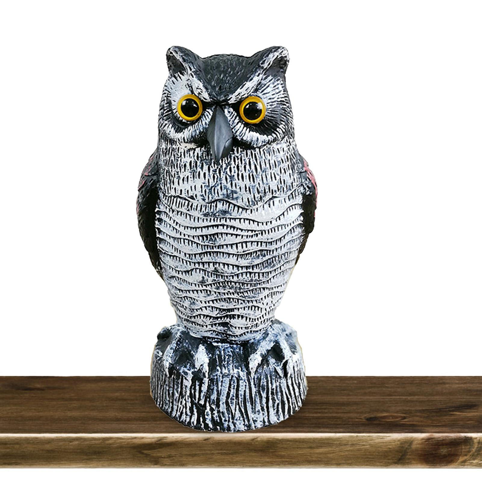 Large Head Owl Decoy Protect Garden Yard  Repellent Bird Scarecrow Outdoor
