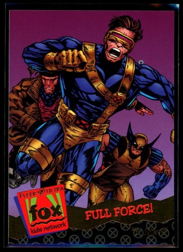 FULL FORCE! Gambit Wolverine 1995 Fleer Ultra Marvel Fox Kids Network #106 *QTY*