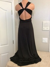 EXPRESS Black Halter Evening Long Gown. Size Small. NEW.