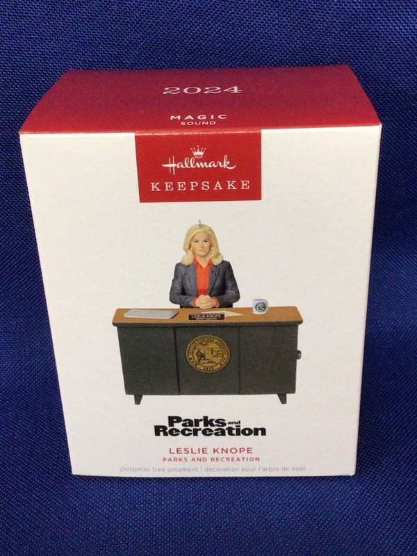 New 2024 Hallmark Ornament Leslie Knope Parks & Recreation Amy Poehler