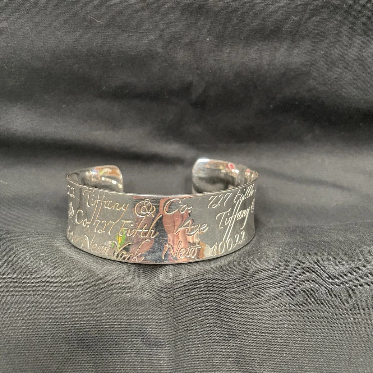 Authentic Tiffany Co. 1997 Fifth Ave New York Cuff Bracelet 925