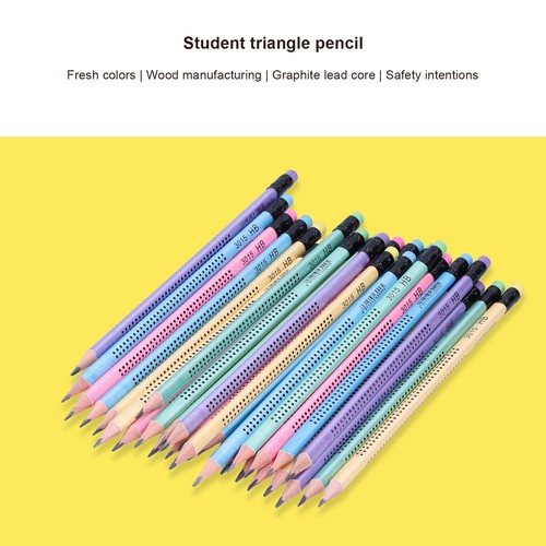 30Pcs HB Pencil NonSlip MultiColor With Eraser Children Student Writing Draw LLI - Picture 23 of 24