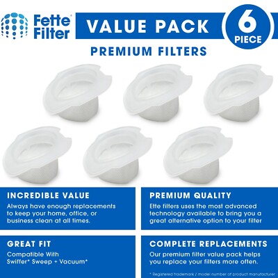 Vacuum Replacement Filters Compatible with Swiffer Sweeper Vac Filter Refills