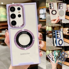 Hybrid Rubber Shockproof Clear Magsafe Case For Samsung Galaxy A34 A54 S22