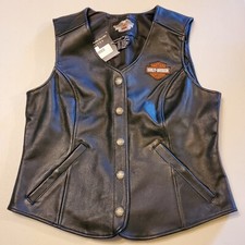 Harley-Davidson&reg; Women's American Legend Bar & Shield Leather Vest LG 98150-06VW