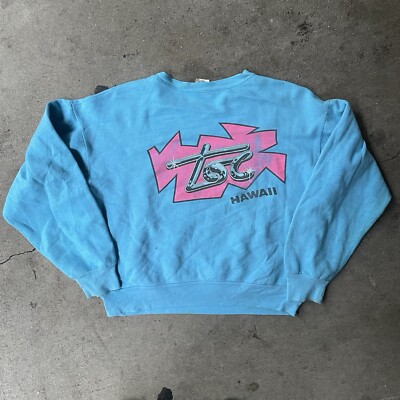 Vintage 80s T&C Surf  Designs Sweatshirt With Pockets 