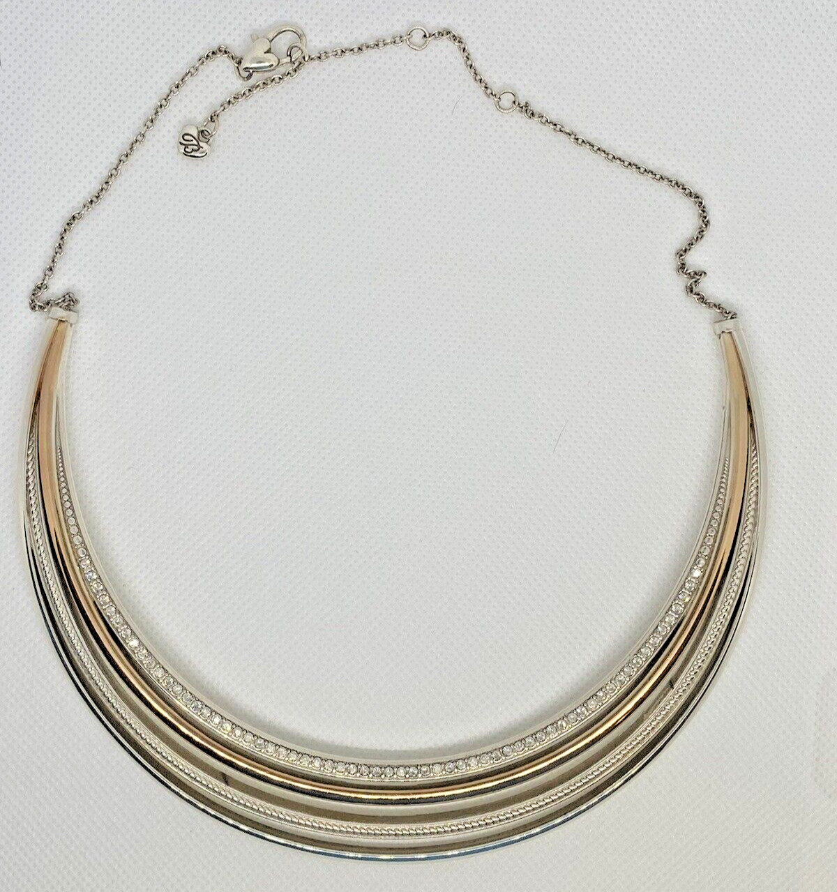Brighton Collar Statement Silver & Goldtone Neckl… - image 2