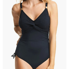 Fantasie Ottawa underwire twist front 1 piece swimsuit size 32 J NWT