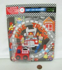 New Fire Truck Wind-Up Vehicle Play Track Cupcakes/Cartwheels Toy Play Set Nip