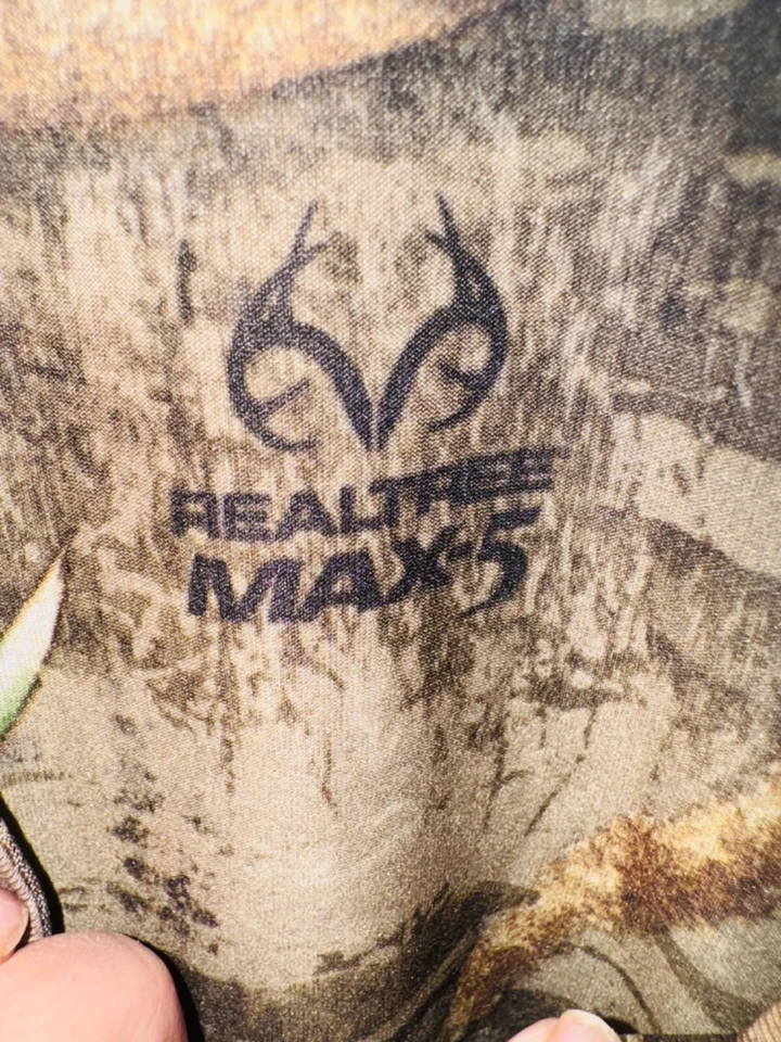 Game Winner Mens Realtree Max-5 Camo Short Sleeve Shirt Hunting Dri Fit Size S - Image 3 of 4