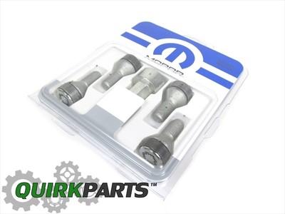 12-21 FIAT 500 500L WHEEL LOCKS SET OF 4 LOCKING LUG NUTS WITH KEY 