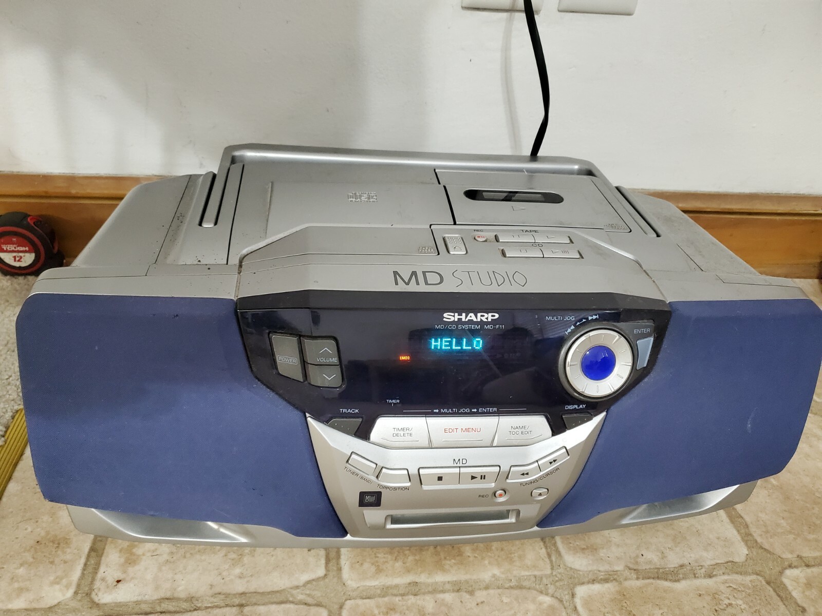 中古品】SHARP シャープ MD-F350-S(シルバー) MD/CDシステム 中古品】SHARP シャープ MD-F350-S(シルバー) MD/CDシステム