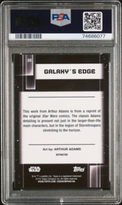 2021 Topps Chrome Star Wars Galaxy #30 Galaxy's Edge Refractor PSA