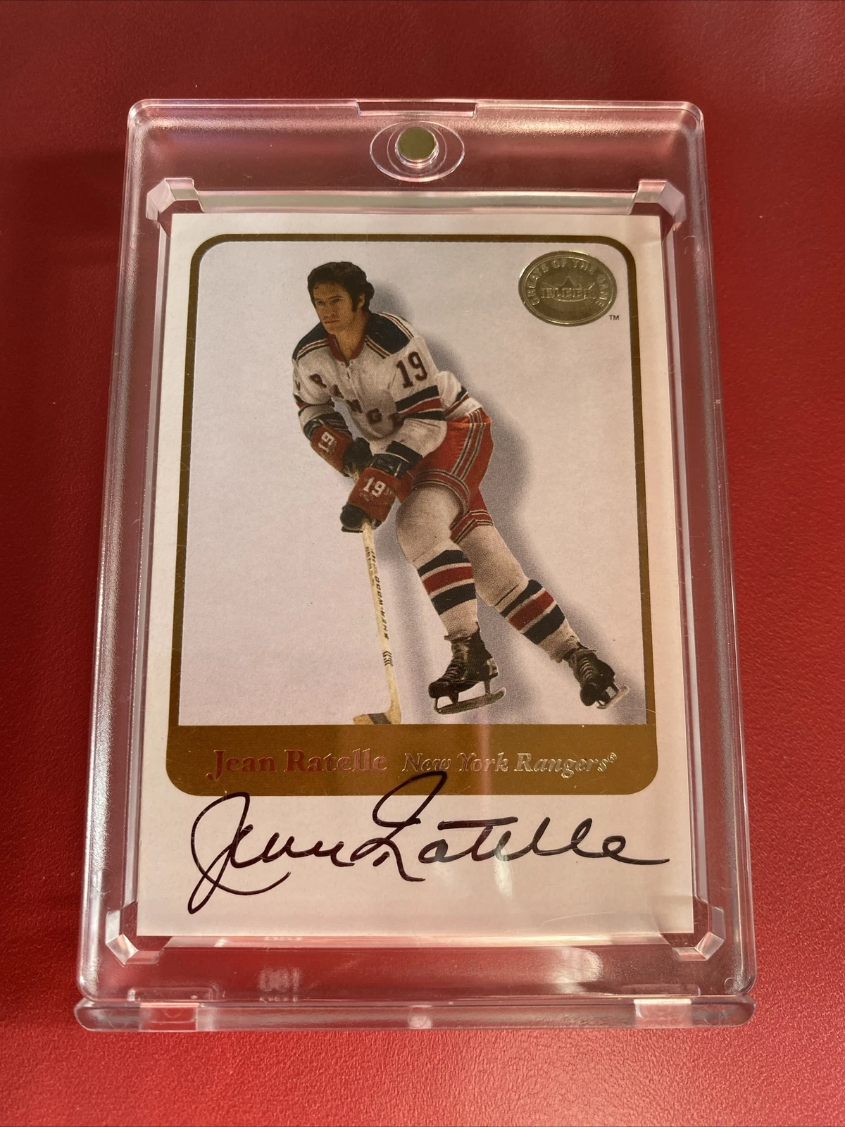 2001-02 Fleer Greats of the Game Autographs JEAN RATELLE Auto