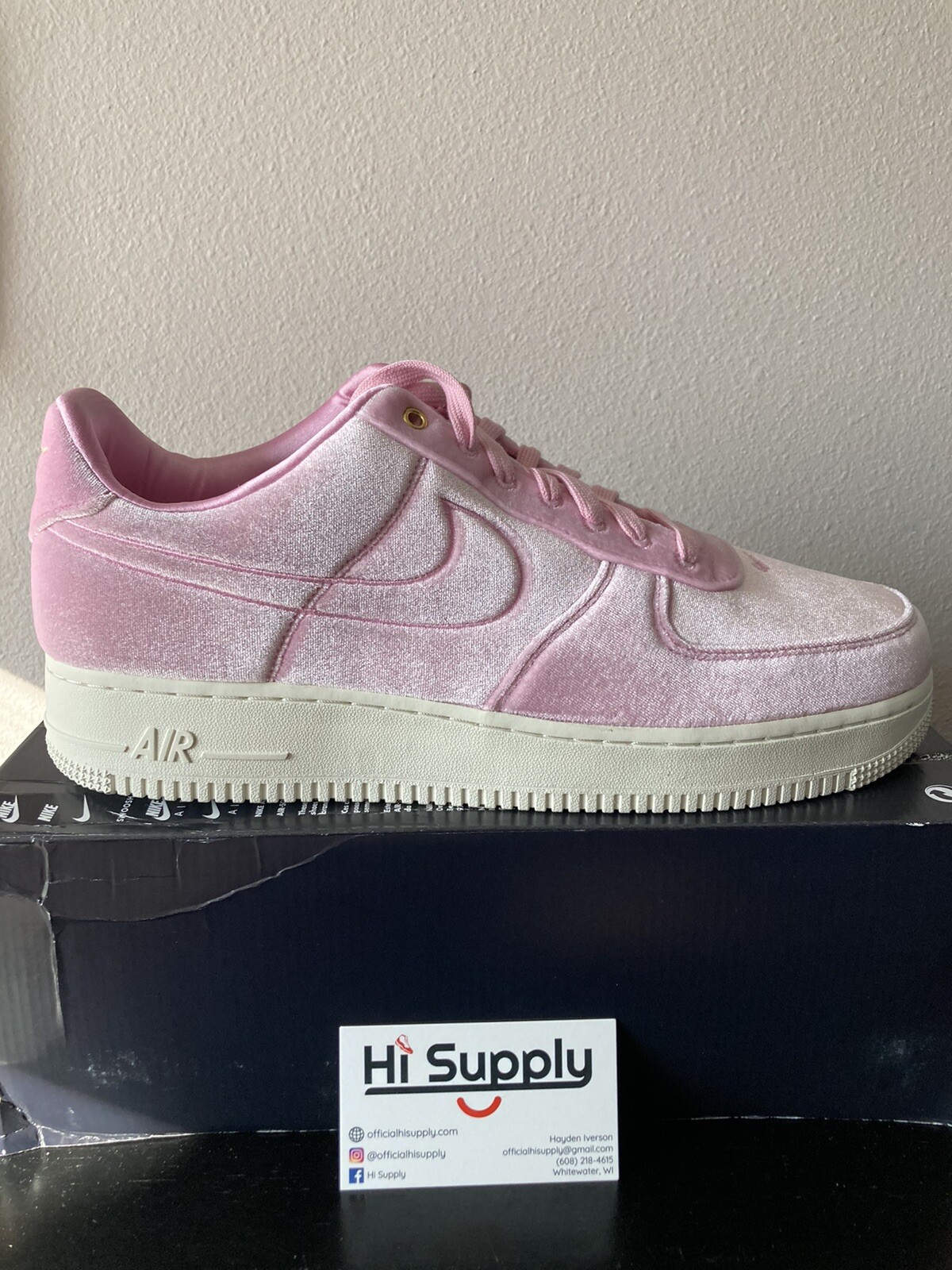 nike air force 1 low premium 3 velour pink rise