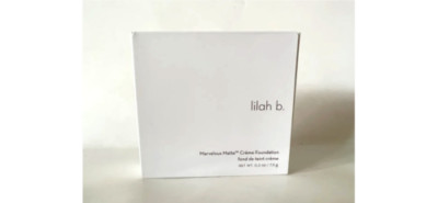 Lilah B Marvelous Matte Cream Foundation 0.2oz Shade ''B Natural'' Sealed