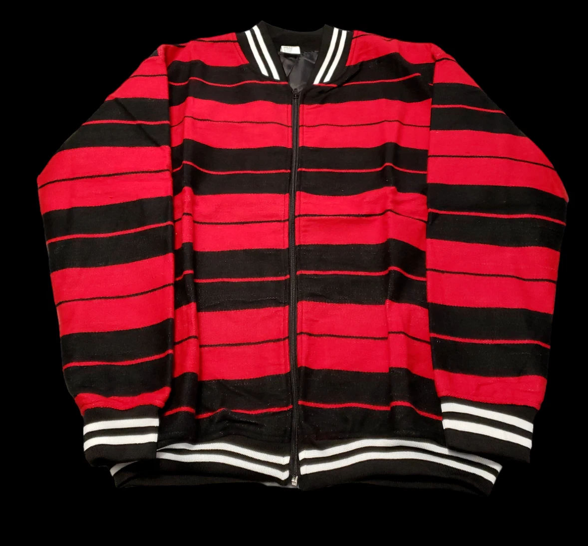 Chicano Chicana Charlie Brown Black Red Pattern Serape Jacket Biker Lowrider