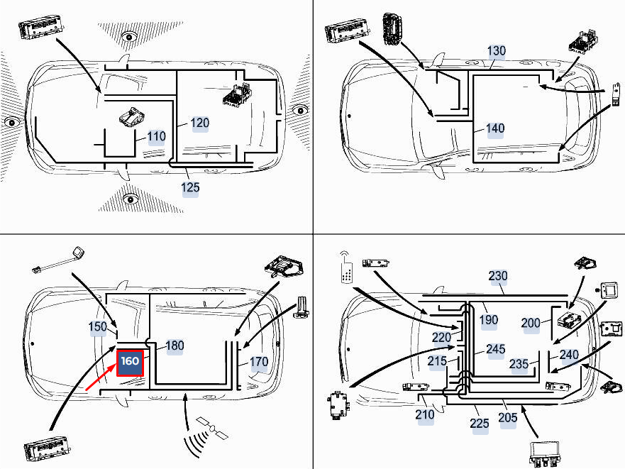 Neu MERCEDES-BENZ C W205 GPS-Elektrokabelbaum A2055406833 Original