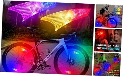 LED Bike Wheel Lights,4 Pack,Bicycle Spoke Lights with Batteries Color Morphing