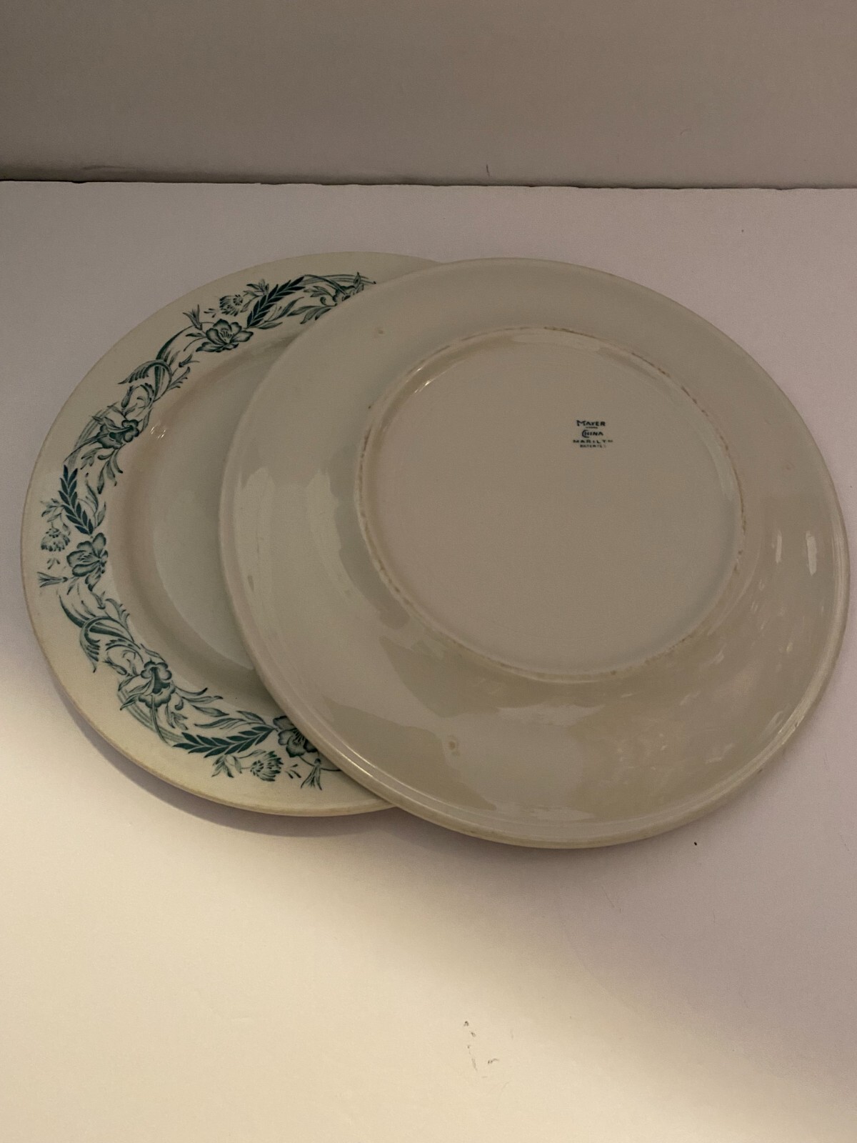 Vintage Mayer China. Marilyn Pattern Dinner Plates. Set of 2. | eBay