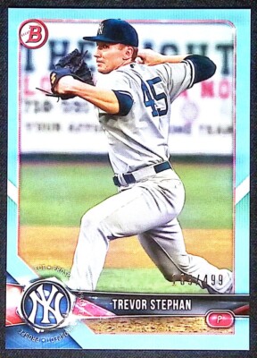 Trevor Stephan - 2018 Bowman DP #BD-20 Sky Blue #189/499 - Yankees
