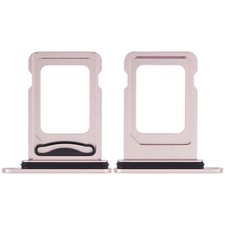 Replacement Dual Sim Card Tray Compatible For iPhone 15 / 15 Plus Pink 