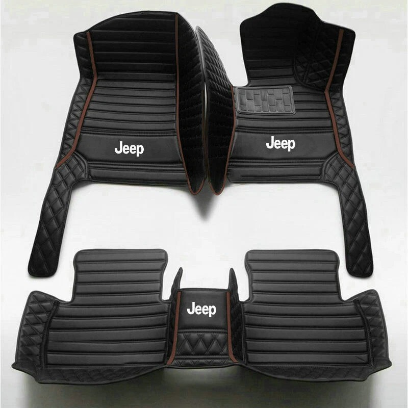 For Jeep Car Floor Mats All Models Grand Cherokee Patriot Wrangler Auto Carpets - image 3 of 4