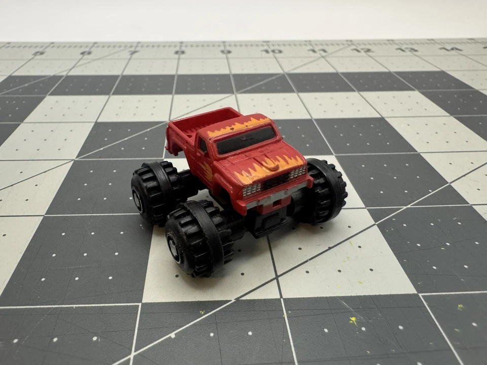 Vintage Funrise Flames Monster Truck Toy Truck Micro Machine Rare - HTF - Image 4 of 4