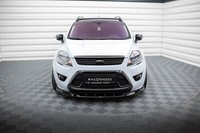 Front Ansatz FüR Ford Kuga ST Mk1 Schwarz Hochglanz Spoilerlippe Schwert Spoiler