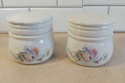 Max Factor Le Jardin De Bath Perfumed Powder Shaker Jars ~ Set of 2 ~ Vintage