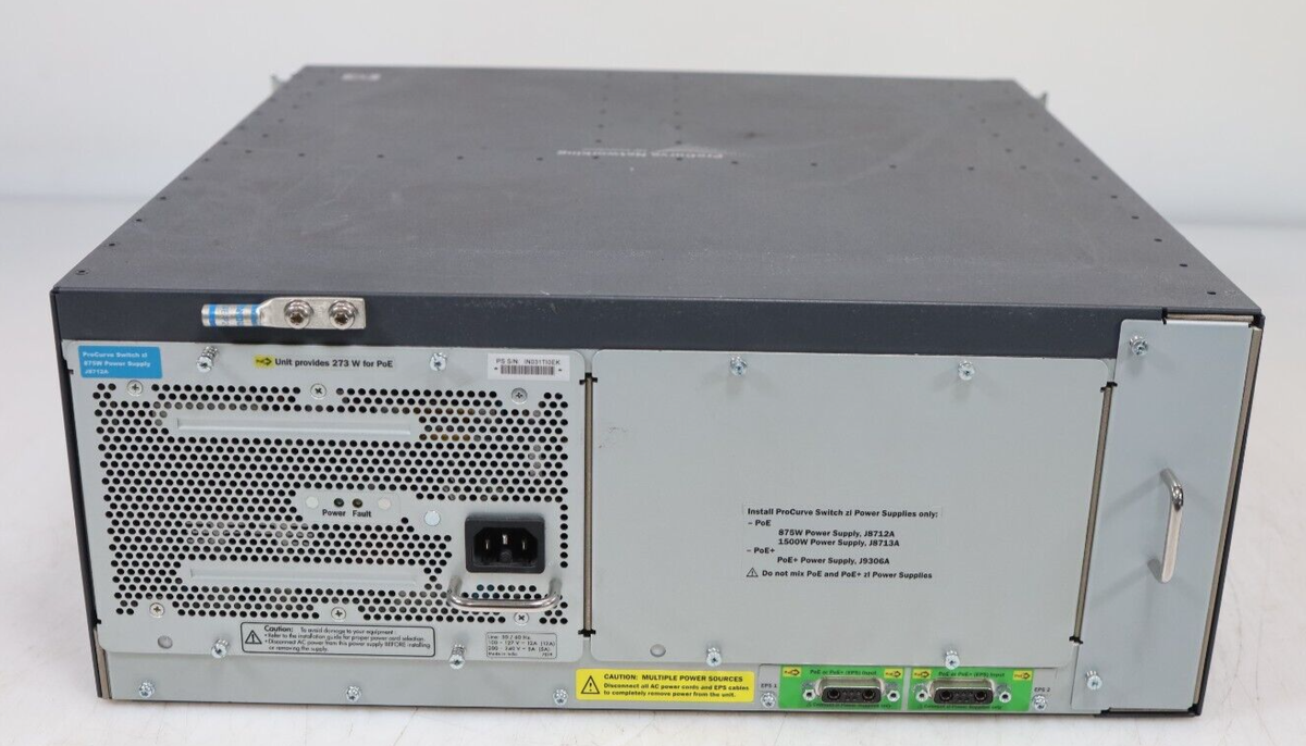 HP ProCurve 5400zl Series 5406zl J8697A Switch 3x J9534A 1x HP ProCurve 5400zl Series 5406zl J8697A Switch 3x J9534A 1x