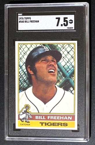 1976 TOPPS VINTAGE Bill Freehan Detroit Tigers SGC 7.5 + Fresh Slab + GO Tigers - Picture 1 of 2