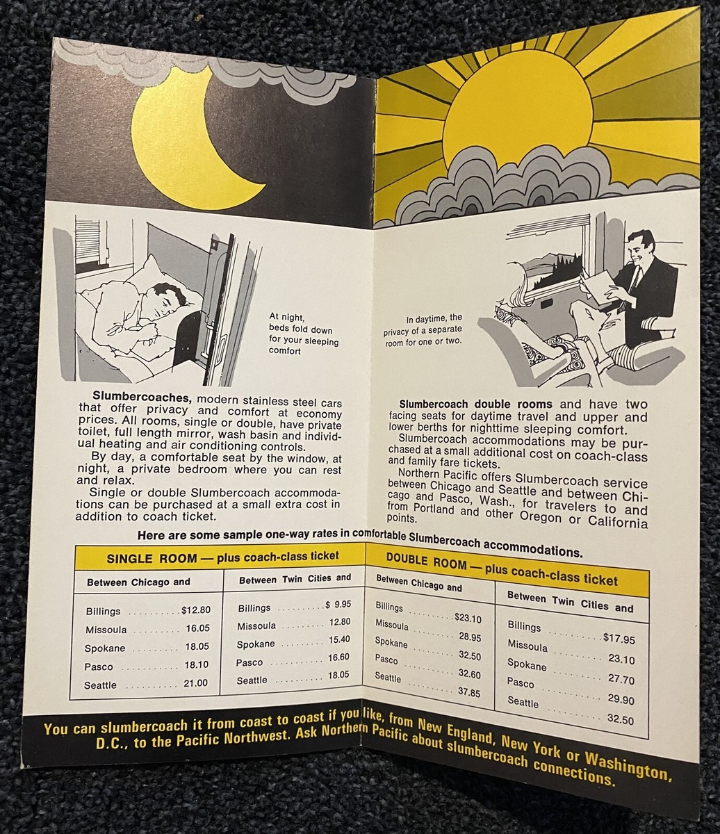 5 Northern Pacific Railroad Brochures Vista Dome