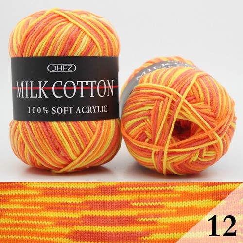 Gradient Milk Cotton Cashmere Yarn for Hand Knitting Crochet Worsted Wool - Picture 17 of 23