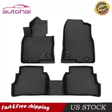 Car Floor Mats for 2017-23 Mazda CX-5 All-Weather TPE Rubber Floor Mats Black