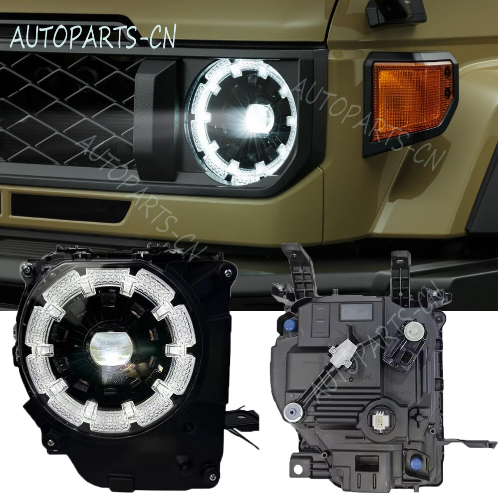 1*Pair For Toyota Land Cruiser LC76 LC79 Full LED DRL Headlights