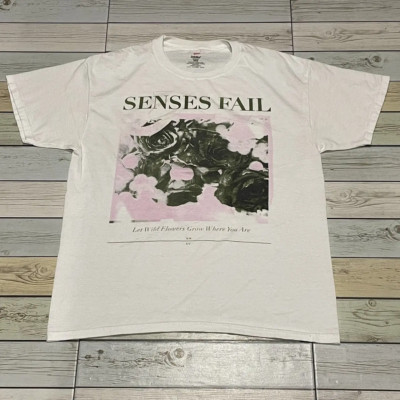 Vintage Senses Fail Emo Band Tour Shirt Cotton