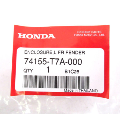 Genuine OEM Honda 74155-T7A-000 Driver LH Front Fender Rear Seal