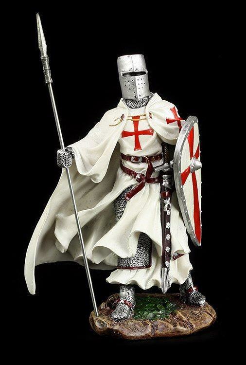 Figura De Caballero Templario - Templario Con Lanza - Decoración Medieval