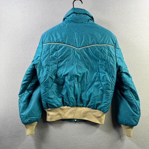 Vintage Levis Jacket Youth 12 (Fits Mens Small) Blue Western Puffer 80s USA Made - Picture 11 of 20