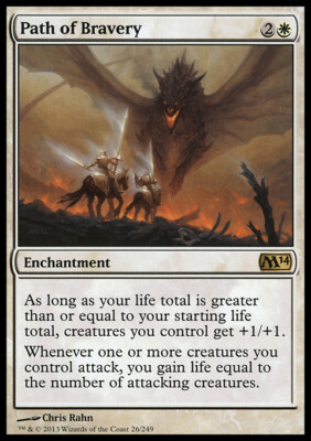 MTG Magic the Gathering Path of Bravery (26/262) Magic 2014 MP