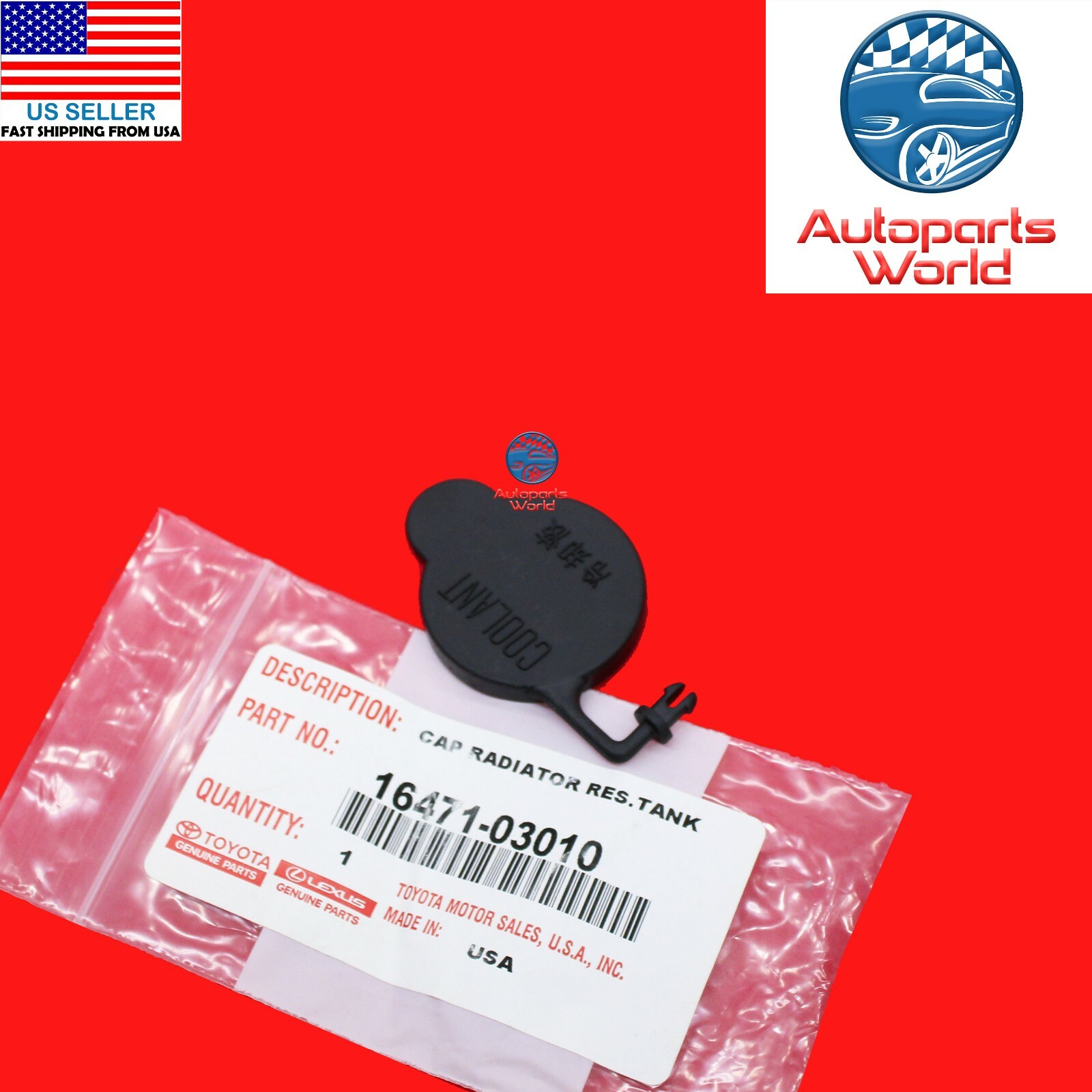 GENUINE OEM TOYOTA AVALON CAMRY SIENNA TUNDRA COOLANT RESERVOIR CAP